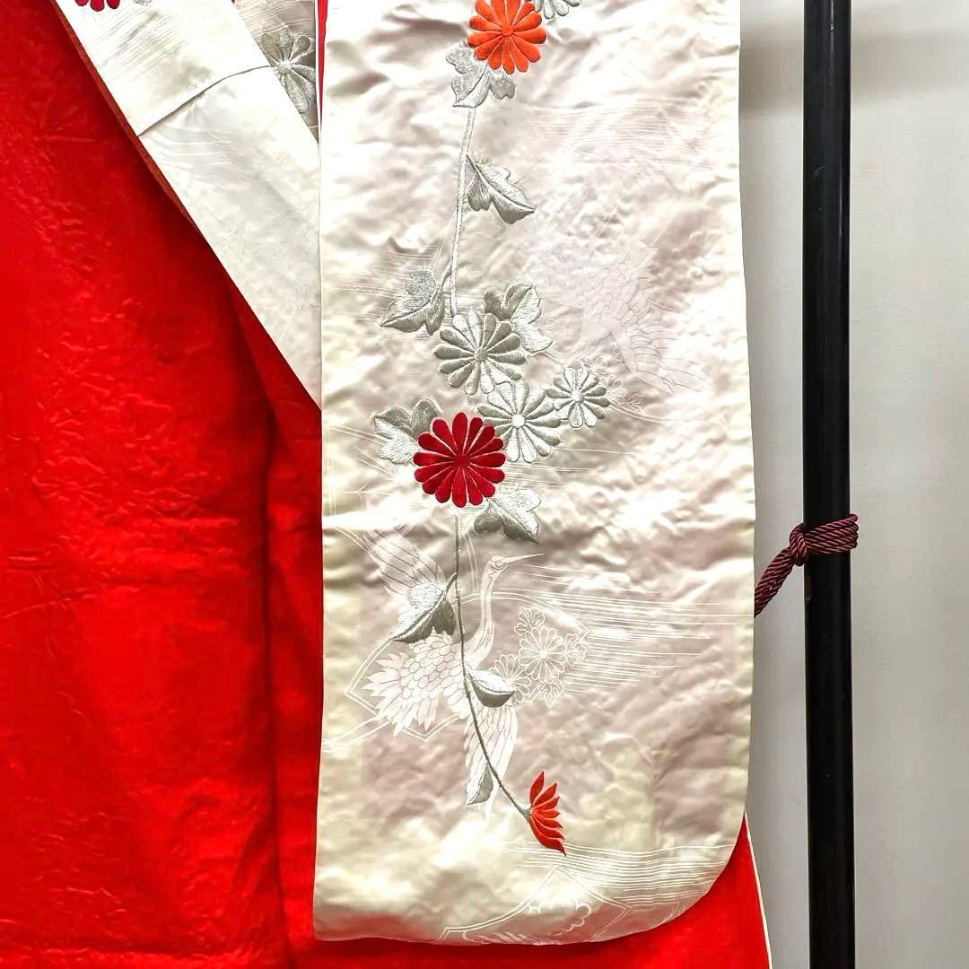 ◼️白地掛下　豪華　金銀糸刺繍　リメイクにも