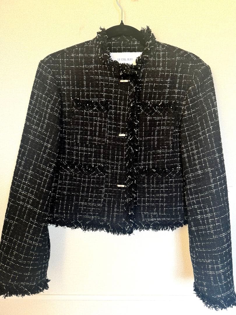 LECIELBLEU Lustro Tweed Jacket ルシェルブルー