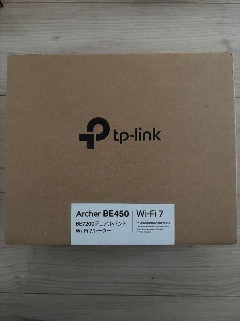 TP-Link WiFi7 BE7200 10Gポート