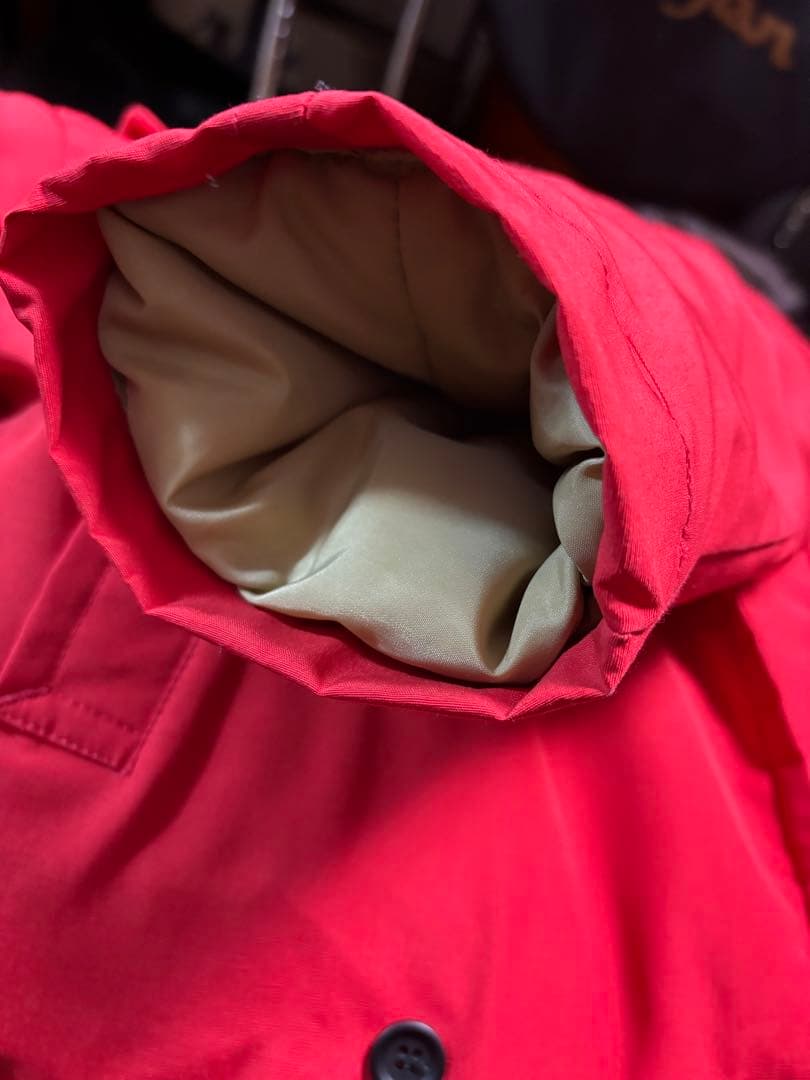 美品  赤 XS/TP ダウン ピーコート　カナダグース