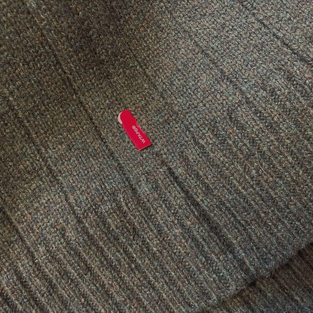 【2】WTAPS ニット セーター カーキ グリーン デッキ クルー