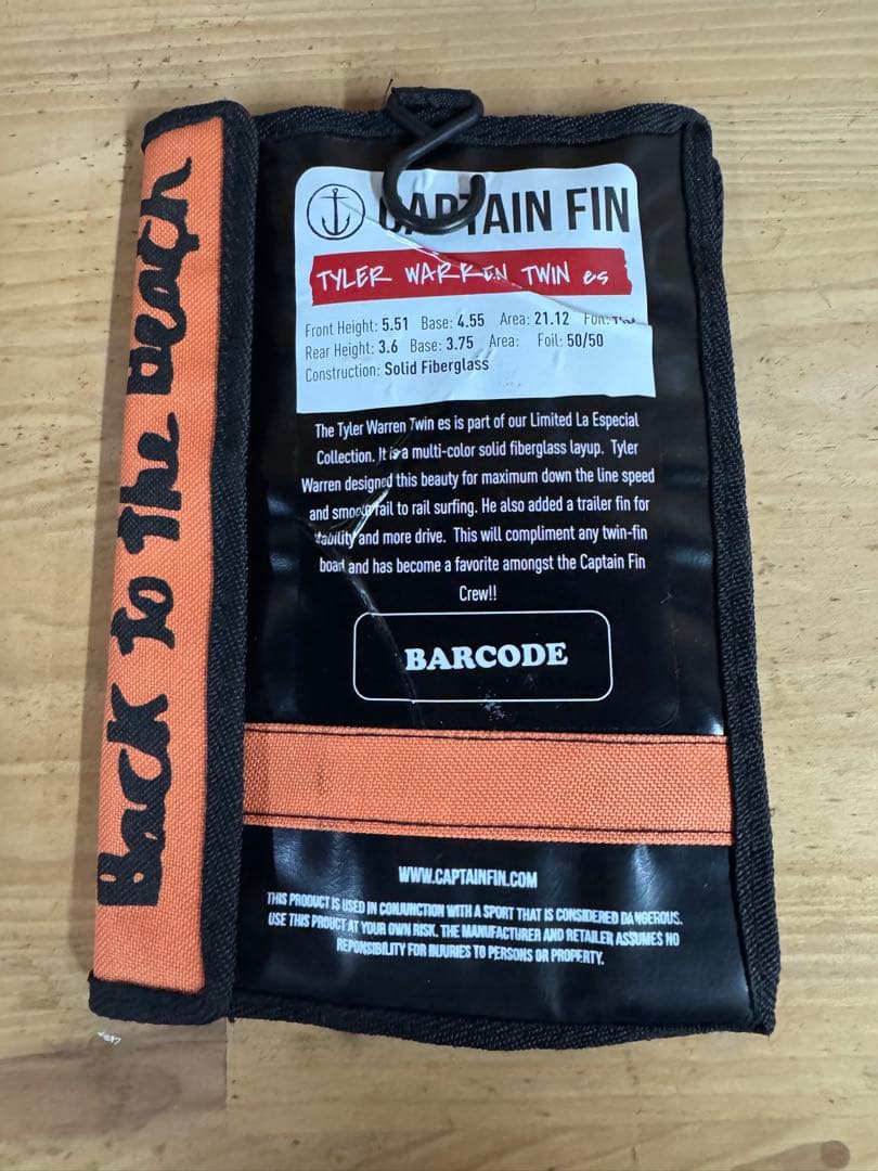 サーフィン・ボディボード Captain fin Tyler Warren fin 2+1