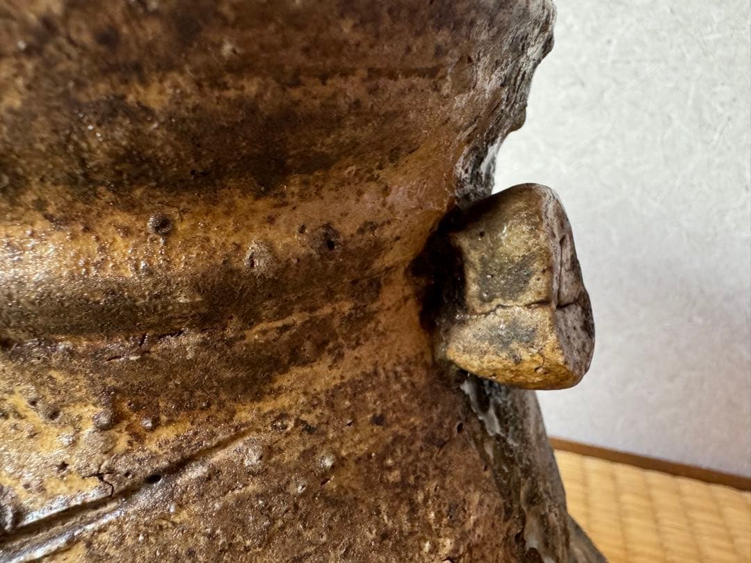 大名品　古伊賀　破袋水指　桃山〜江戸初期