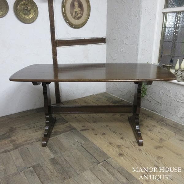 イギリス アンティーク 家具 ダイニングテーブル リフェクトリー 6247d