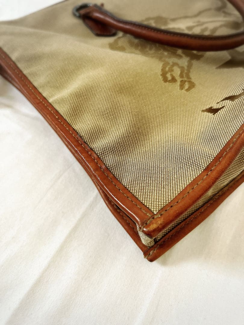 美品　イルビゾンテ　ビッグロゴ　ビジネス　ブリーフ　バッグ　カーキ