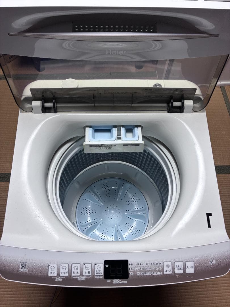 Haier 全自動洗濯機 ホワイト JW-U60HK 6kg 引き取り限定