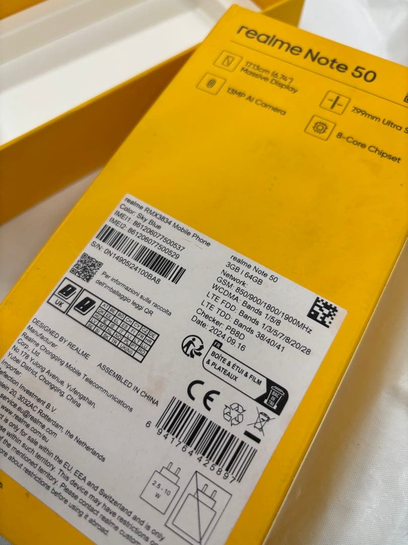 realme Note 50 3GB/64GB スカイブルー