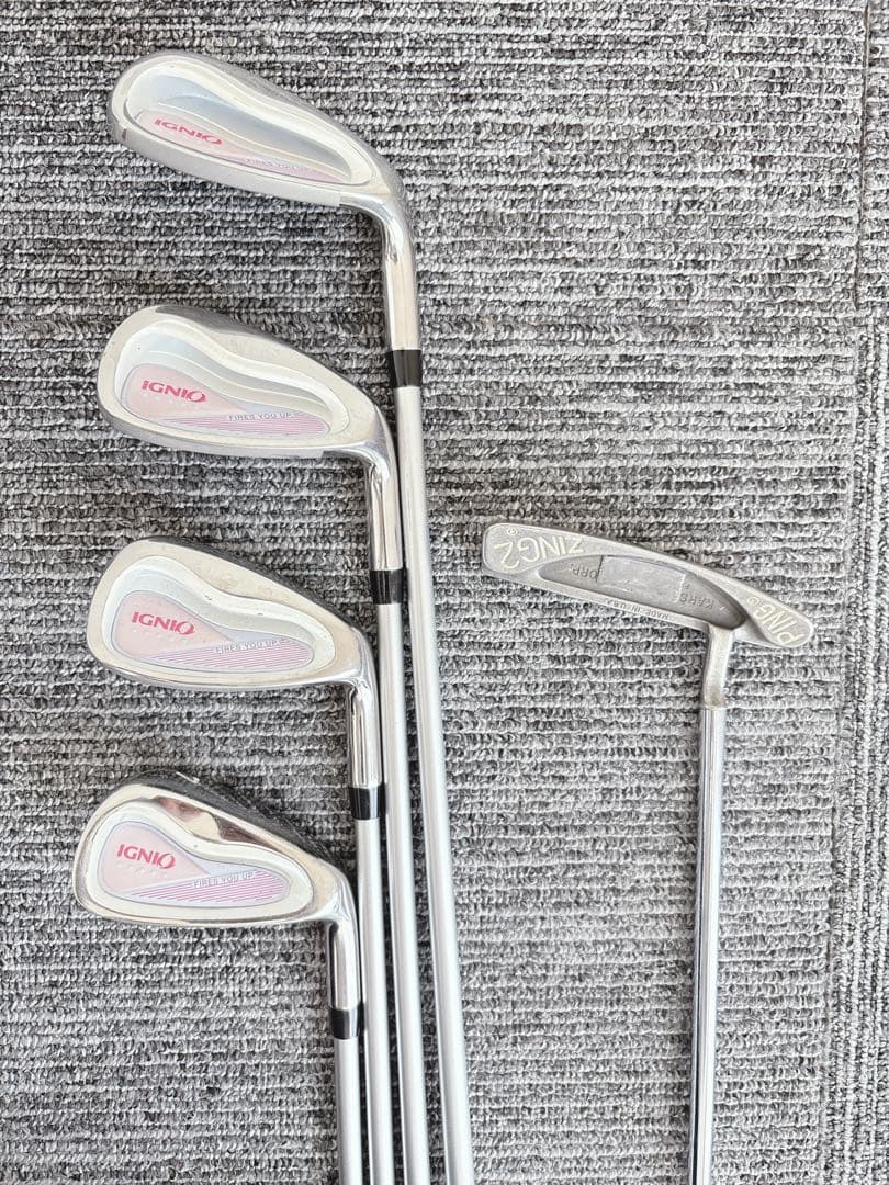 ダンロップ/イグニオ メーカー混合 初心者 レディース ゴルフ クラブセット
