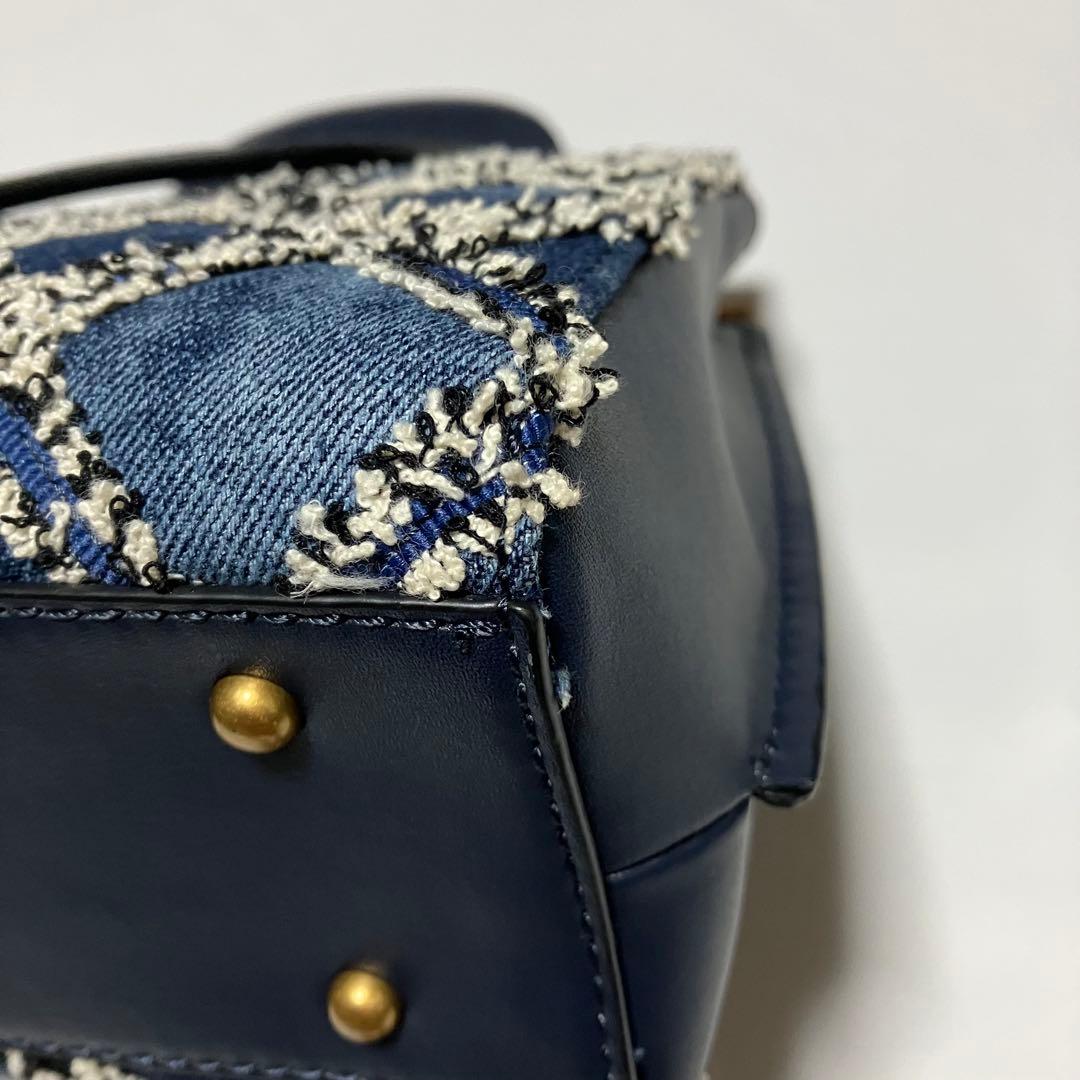 【未使用】ゲス GUESS デニム　ショルダーバッグ ハンドバッグ　2way