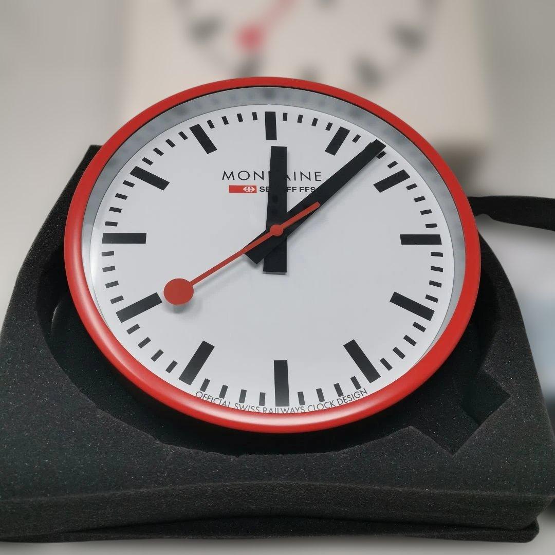 MONDAINE 掛時計 スイス鉄道デザイン　A990.CLOCK.11SBC