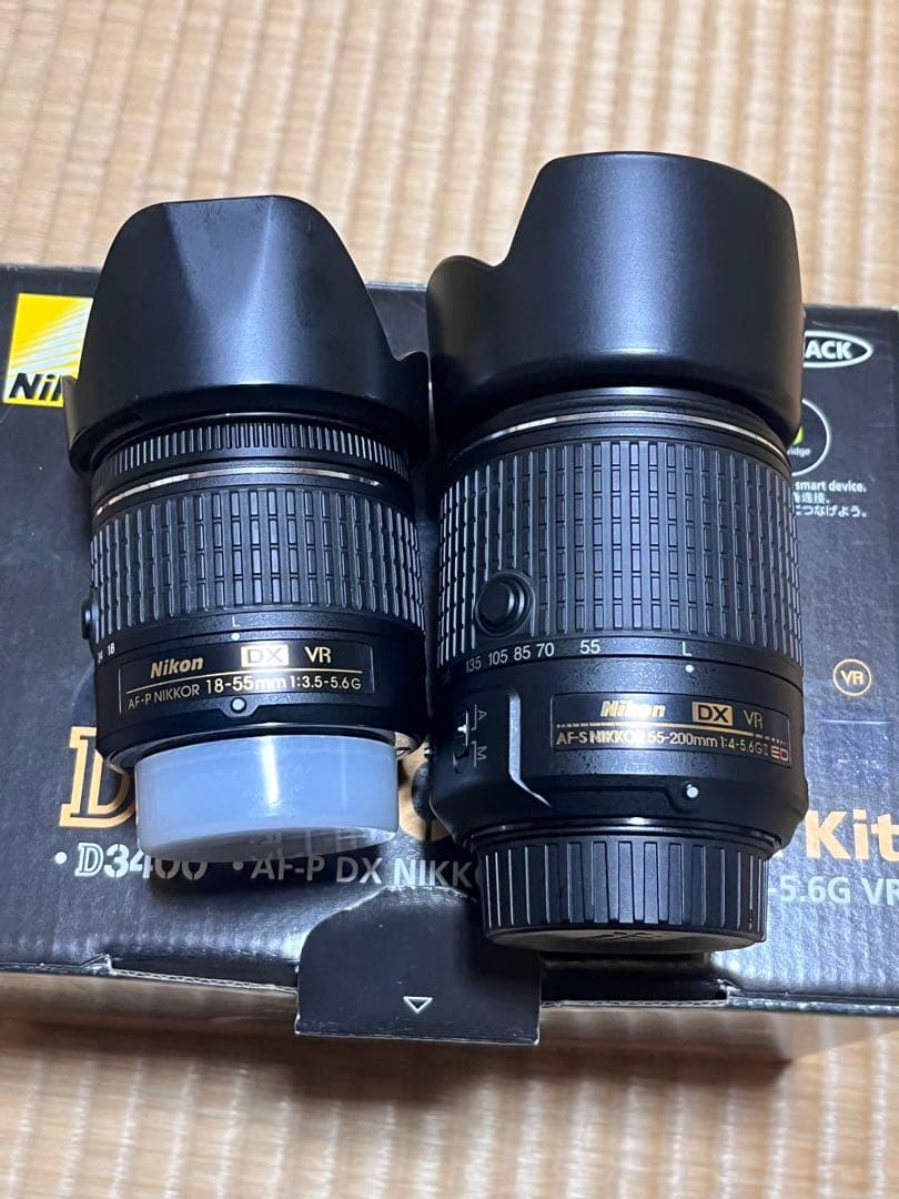 NikonD3400 18-55 55-200㎜　レンズ付き