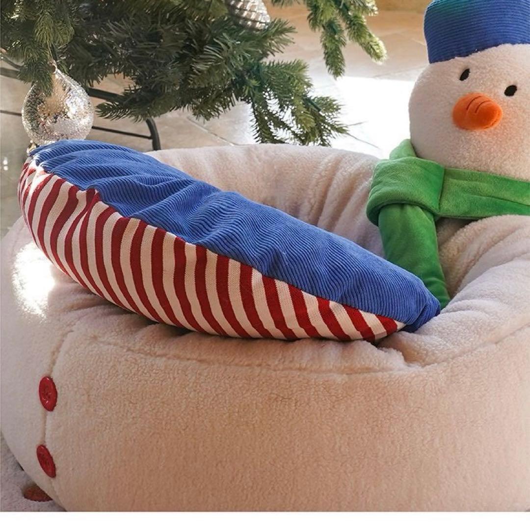 雪だるま型ペット用ベッド