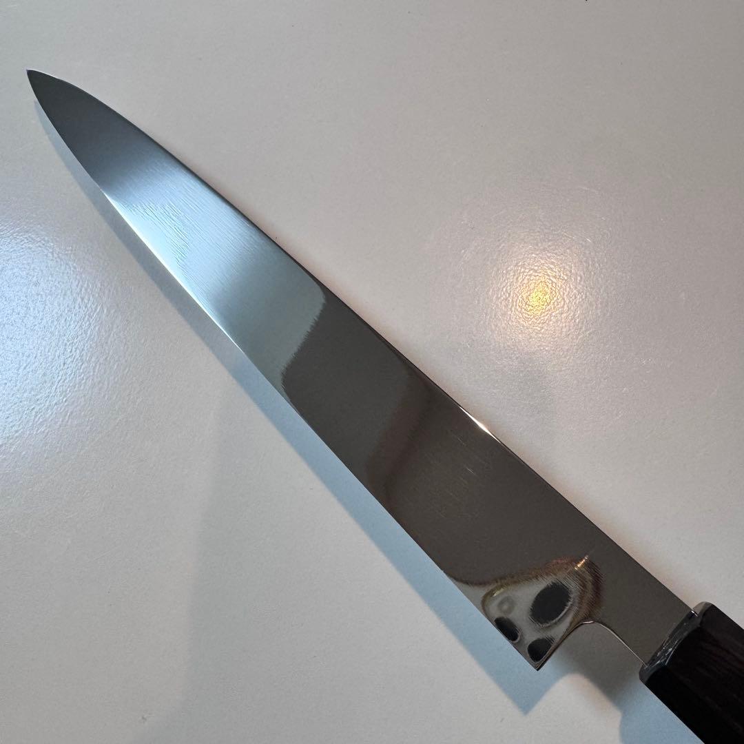 【鞘付き】 270mm 柳刃包丁 鏡面　天然木八角柄 刺身包丁 全鋼