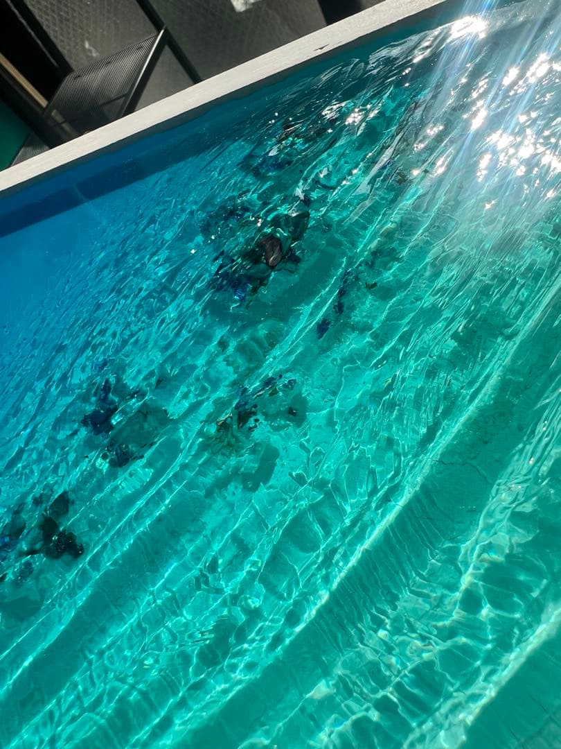 【レジンアート】波紋アート／B4size／アートパネル／壁掛け可能