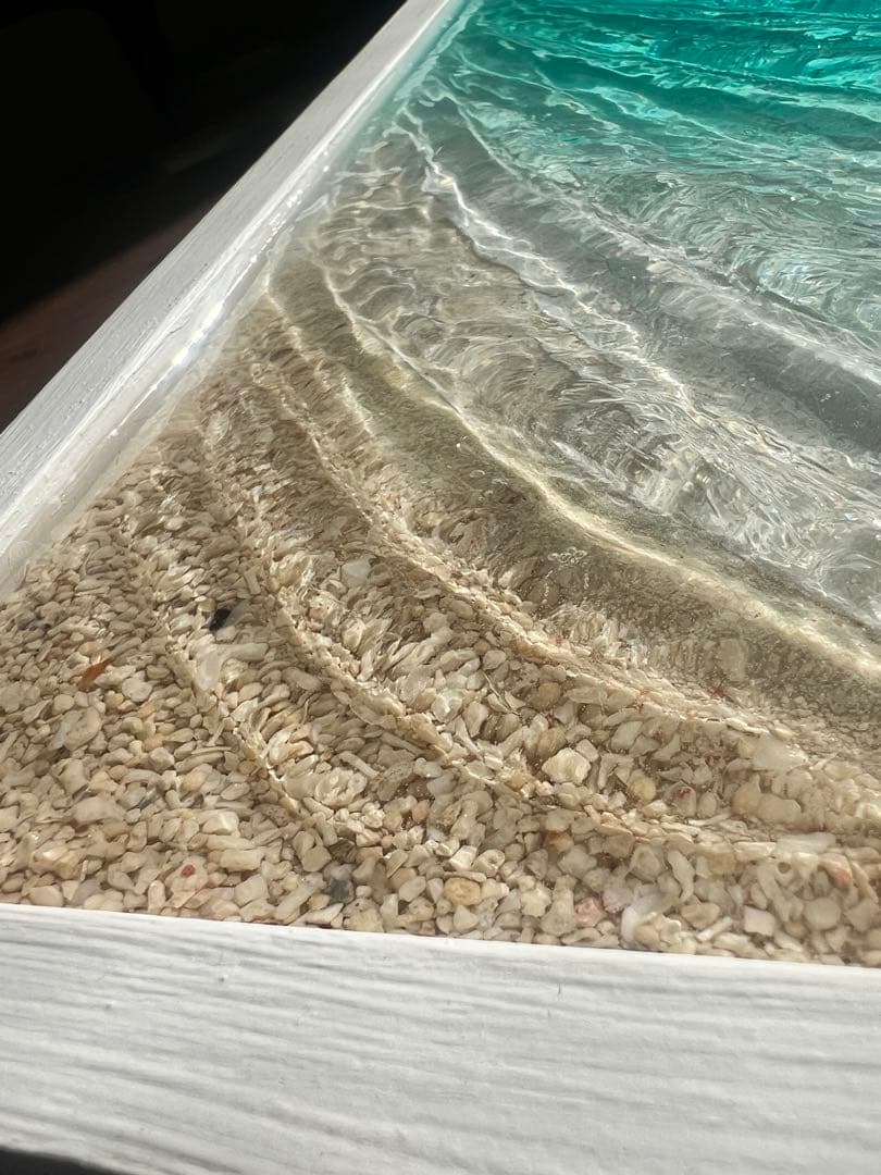 【レジンアート】波紋アート／B4size／アートパネル／壁掛け可能