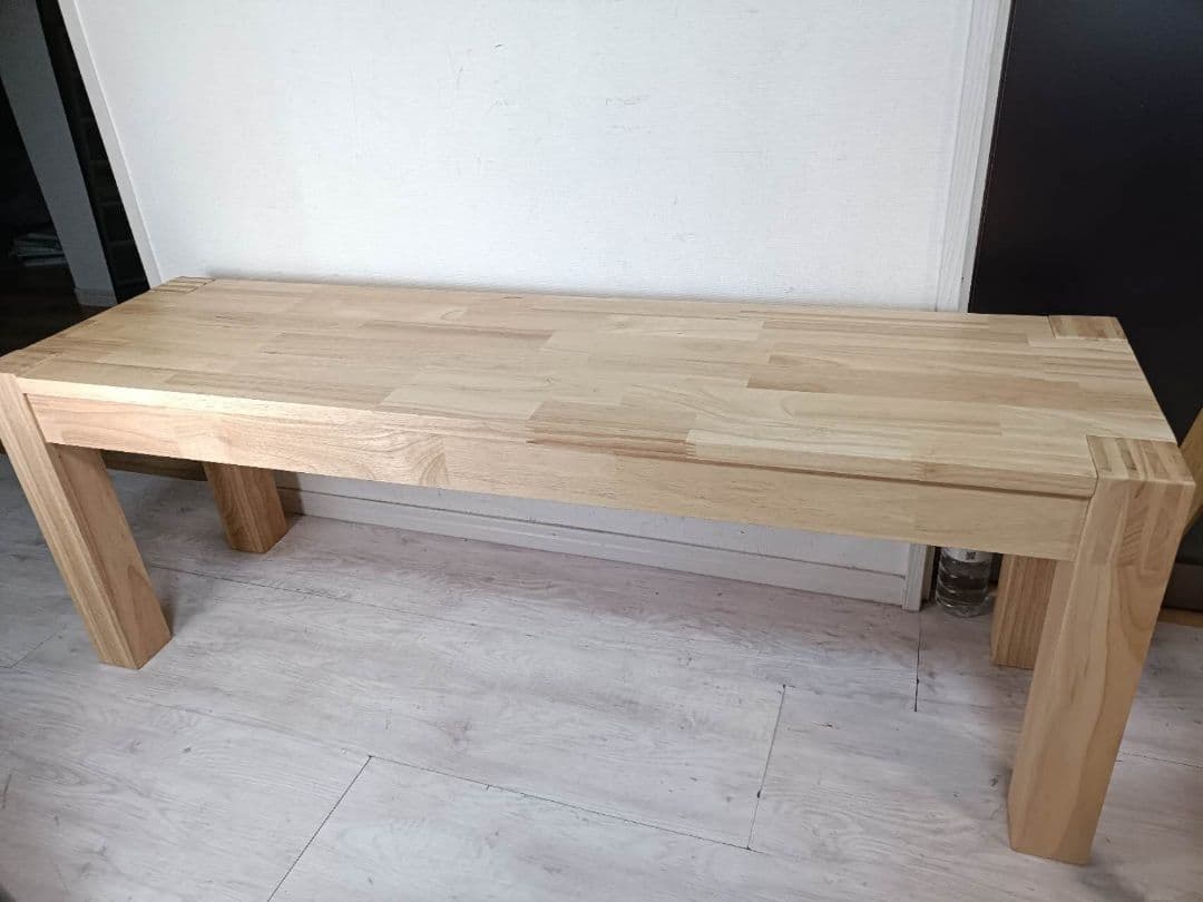 IKEA nordby イケアノールドビー　ウッドベンチ+椅子2脚　3点セット