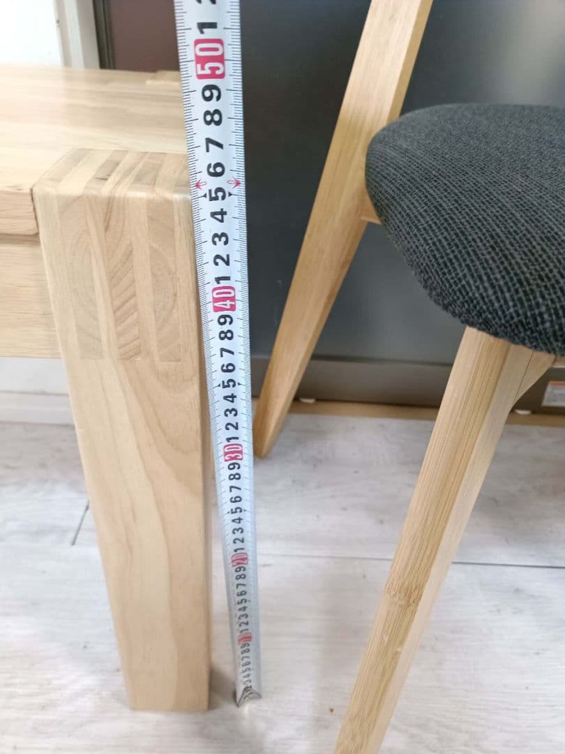 IKEA nordby イケアノールドビー　ウッドベンチ+椅子2脚　3点セット