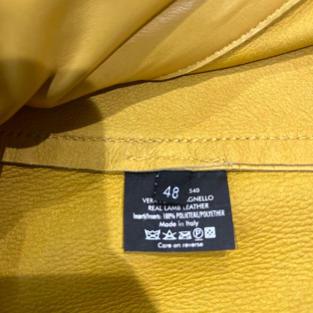レ*求様 GUCCI レザーベスト黄色　サイズ表記48