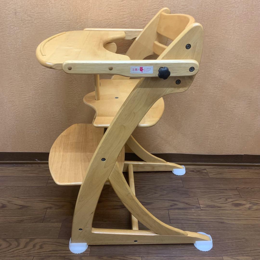 ☆良品☆【大和屋】すくすくチェア ハイチェア テーブル&ガード付き