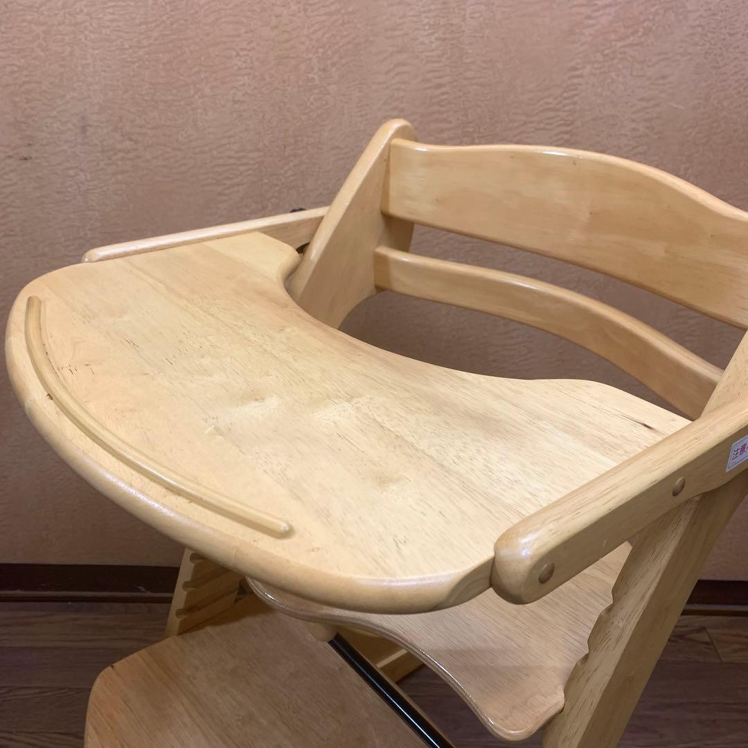 ☆良品☆【大和屋】すくすくチェア ハイチェア テーブル&ガード付き