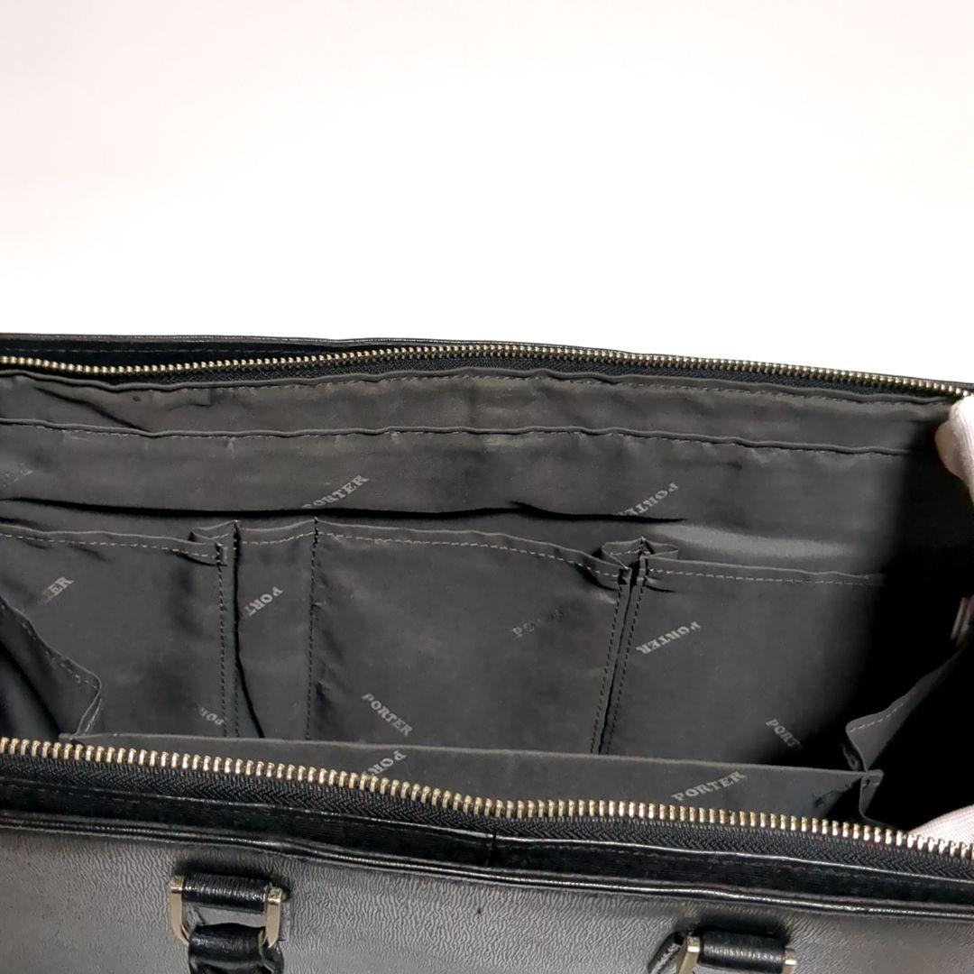 ✨PORTER✨FLUX ビジネスバッグ レザー ブラック A4収納可能