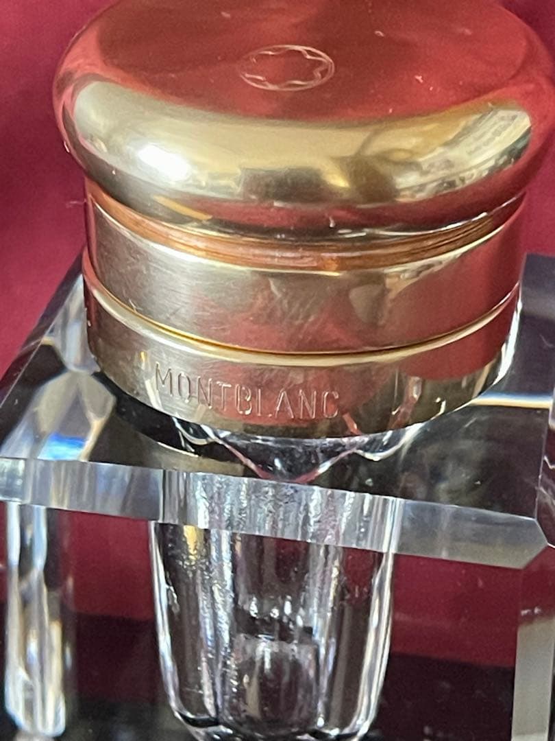 モンブラン　クリスタル　インクウェル　インク瓶