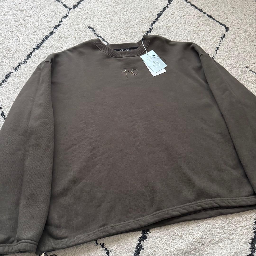 タグ付未使用　Thug Club　サグクラブ　スウェット　ロゴ　カーキ　3