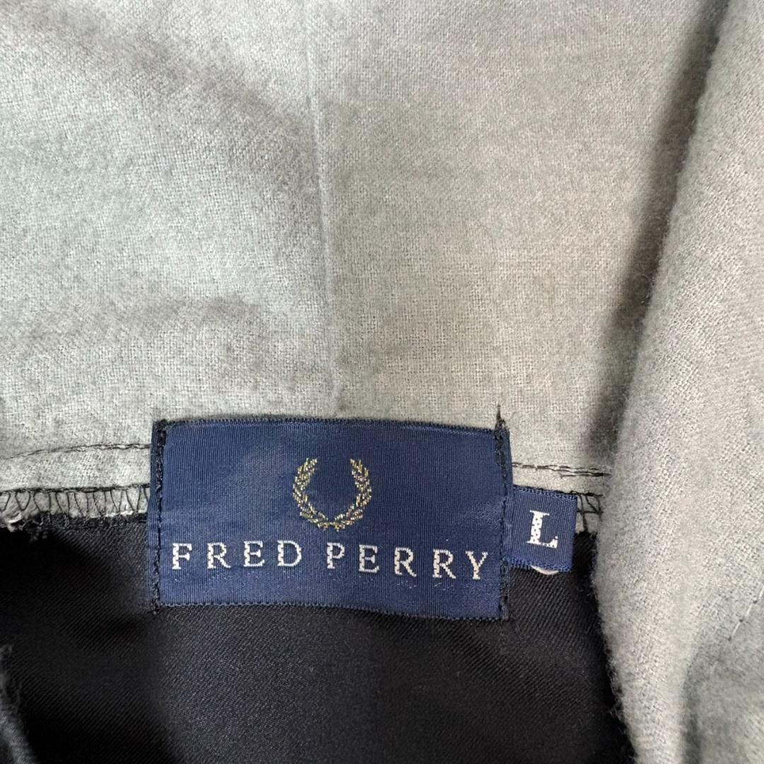 90s FRED PERRY フード付き コーチジャケット ナイロン 黒系 L