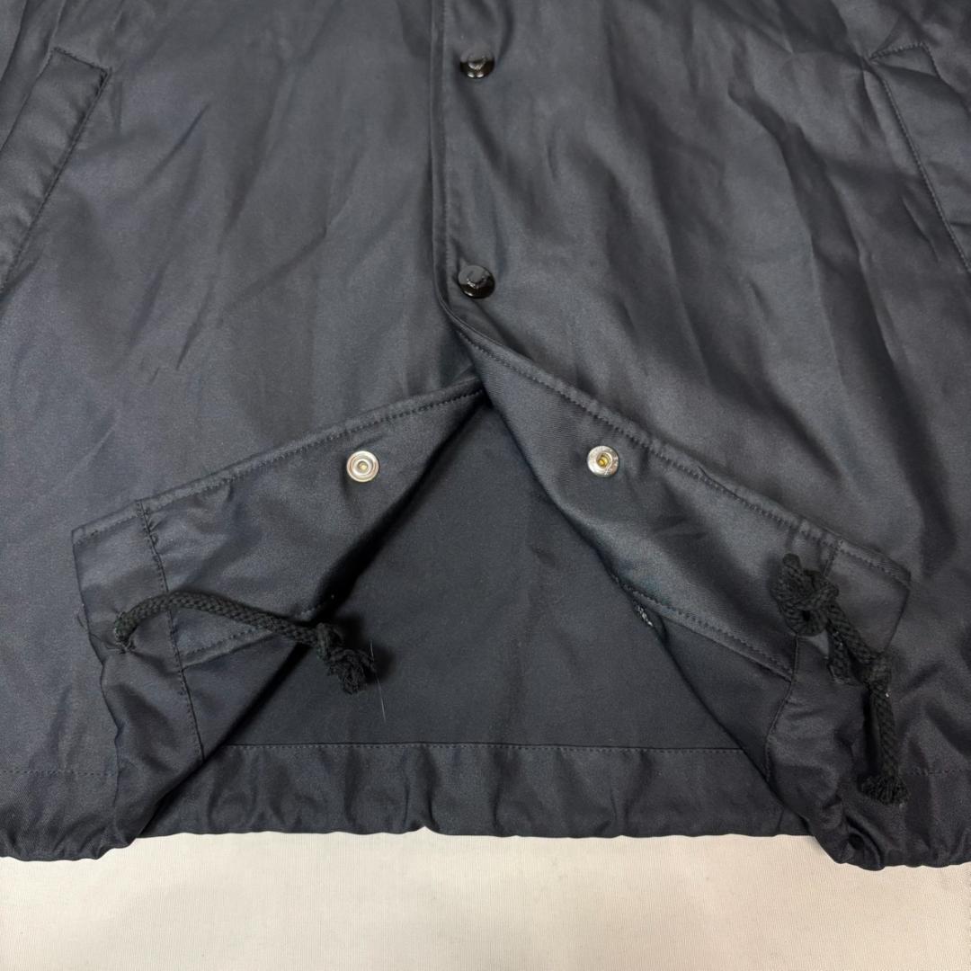 90s FRED PERRY フード付き コーチジャケット ナイロン 黒系 L
