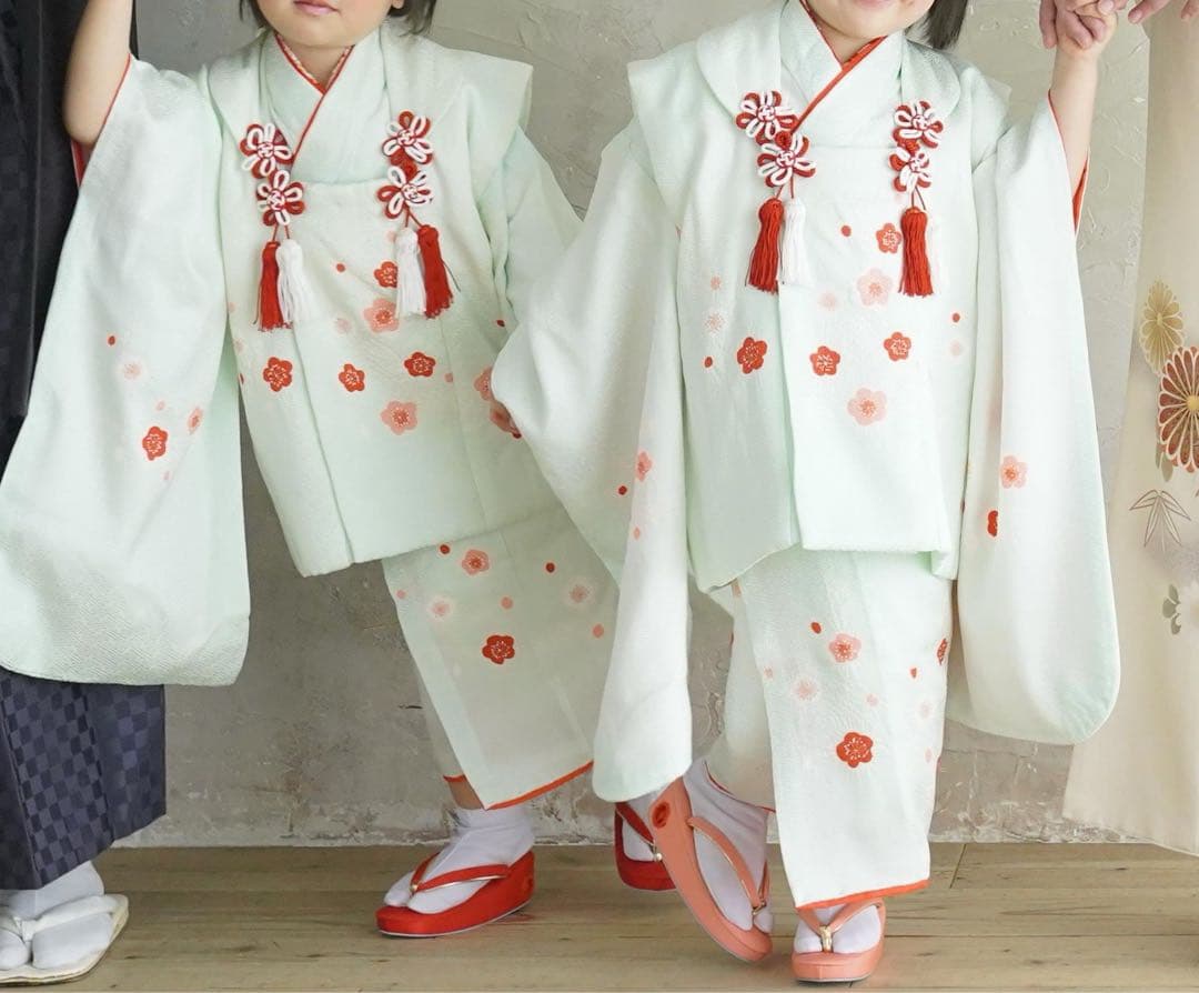 七五三着物　三歳　被布六点セット　2着セット