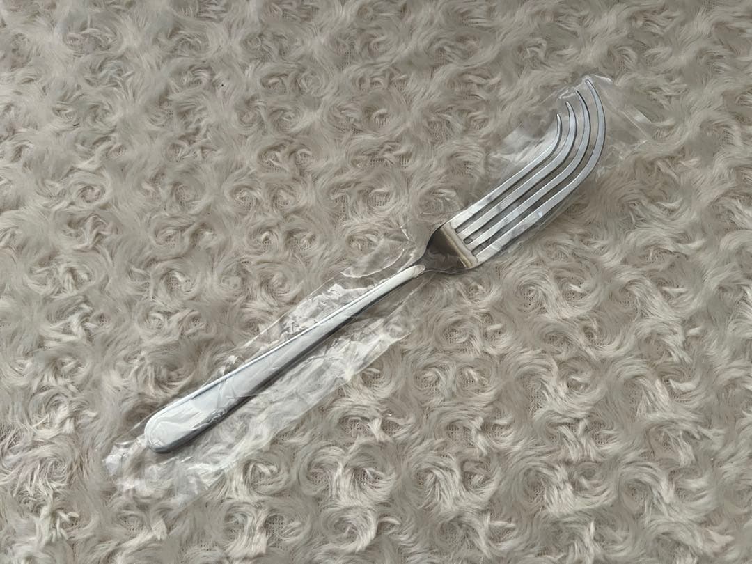 福田繁雄　カトラリー　福田繁雄デザインフォーク“左曲がりフォーク”