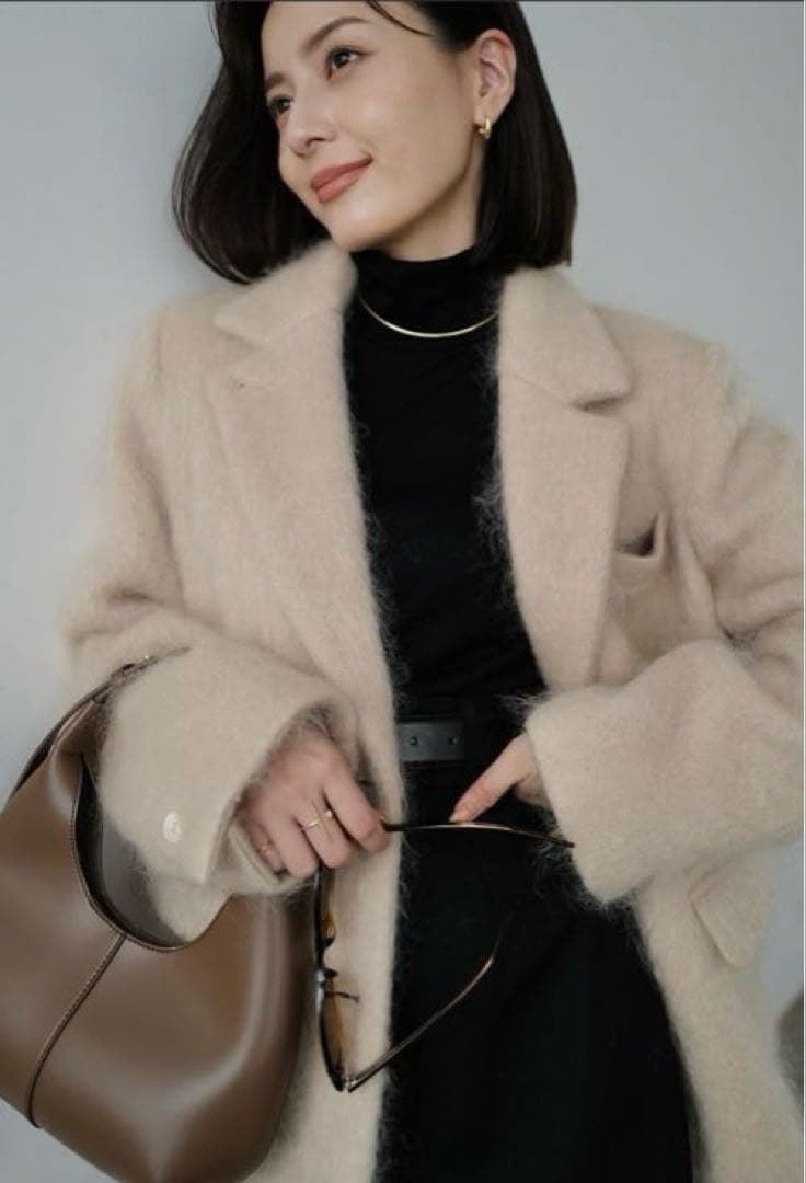 ánuans モヘアシャギーテーラードジャケット