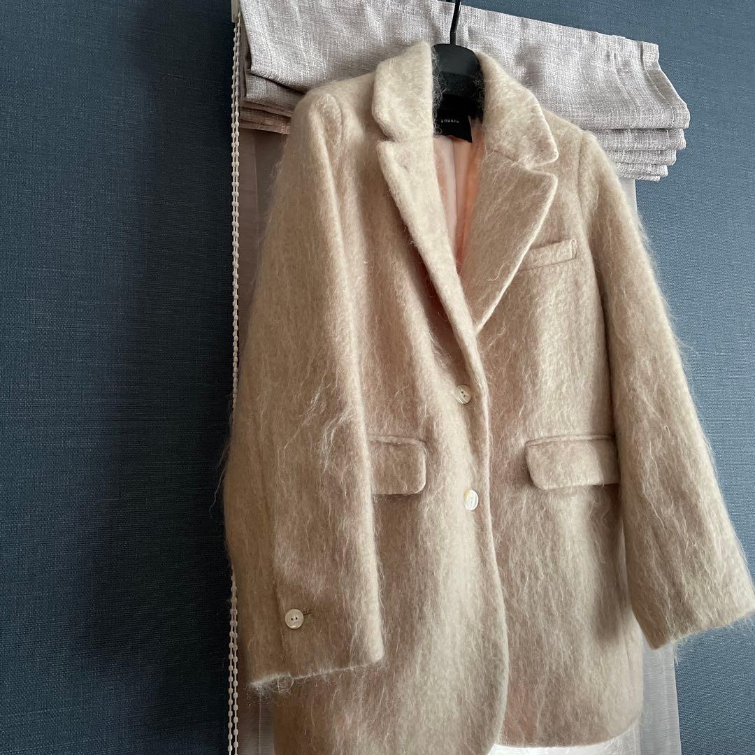 ánuans モヘアシャギーテーラードジャケット