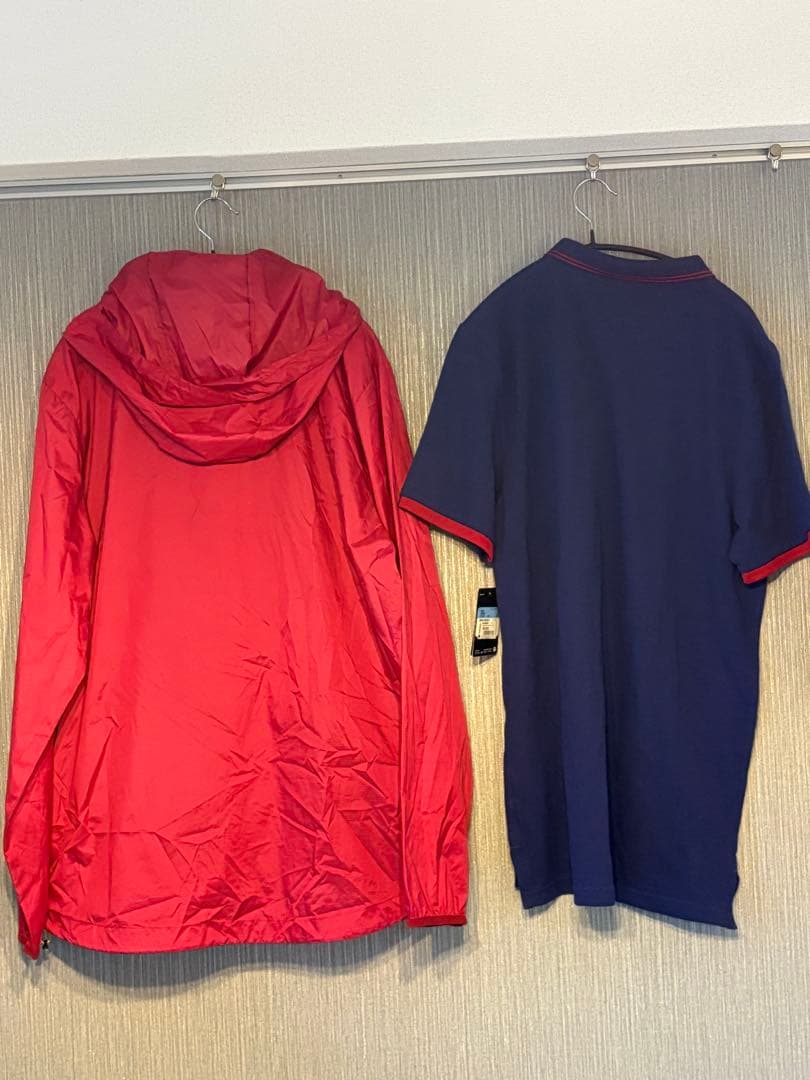 【セット売りSALE】FCバルセロナ　ナイロンパーカーとポロシャツ　スペイン土産