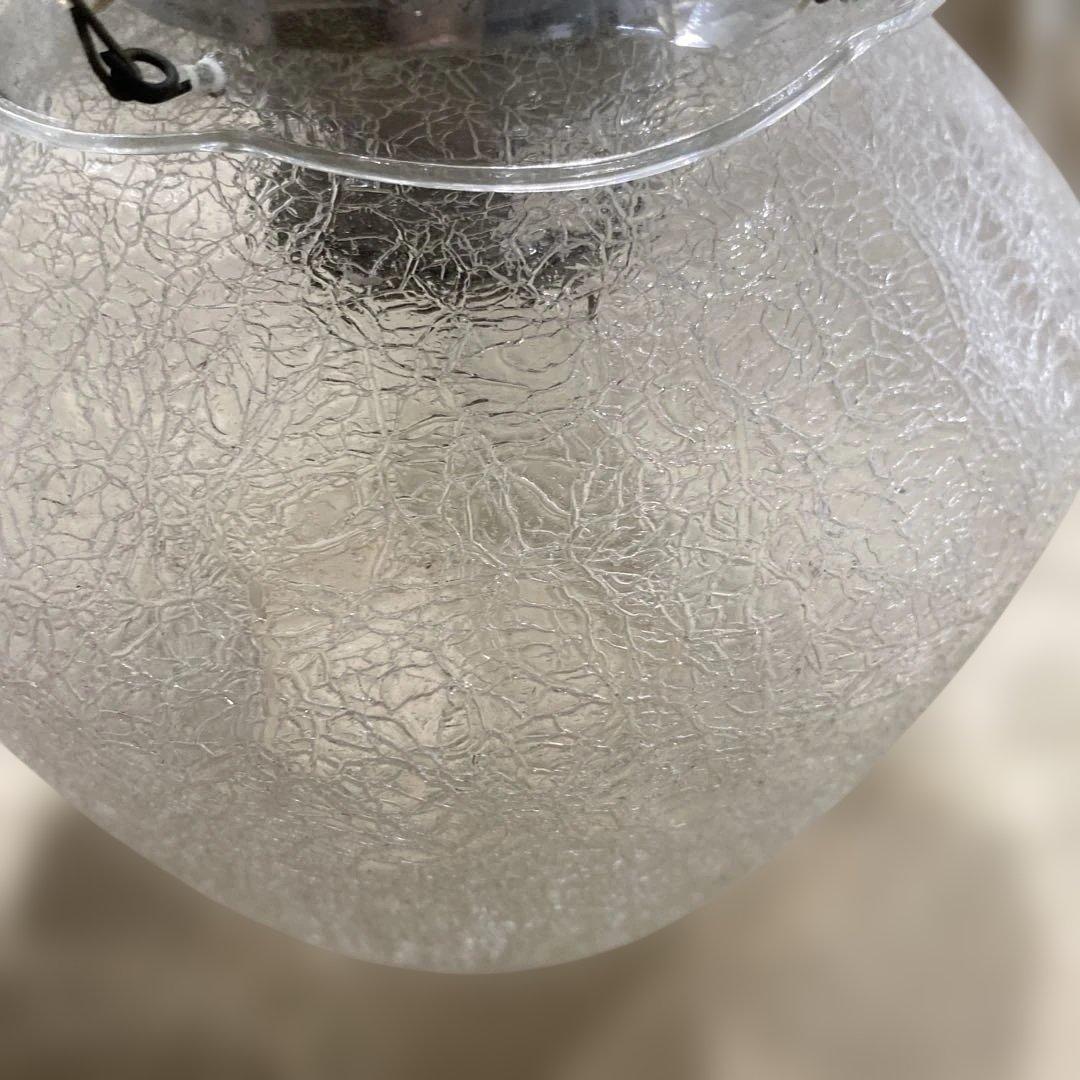 70s 和ヴィンテージ　昭和レトロ　ミッドセンチュリー　ガラス照明　壁付けライト