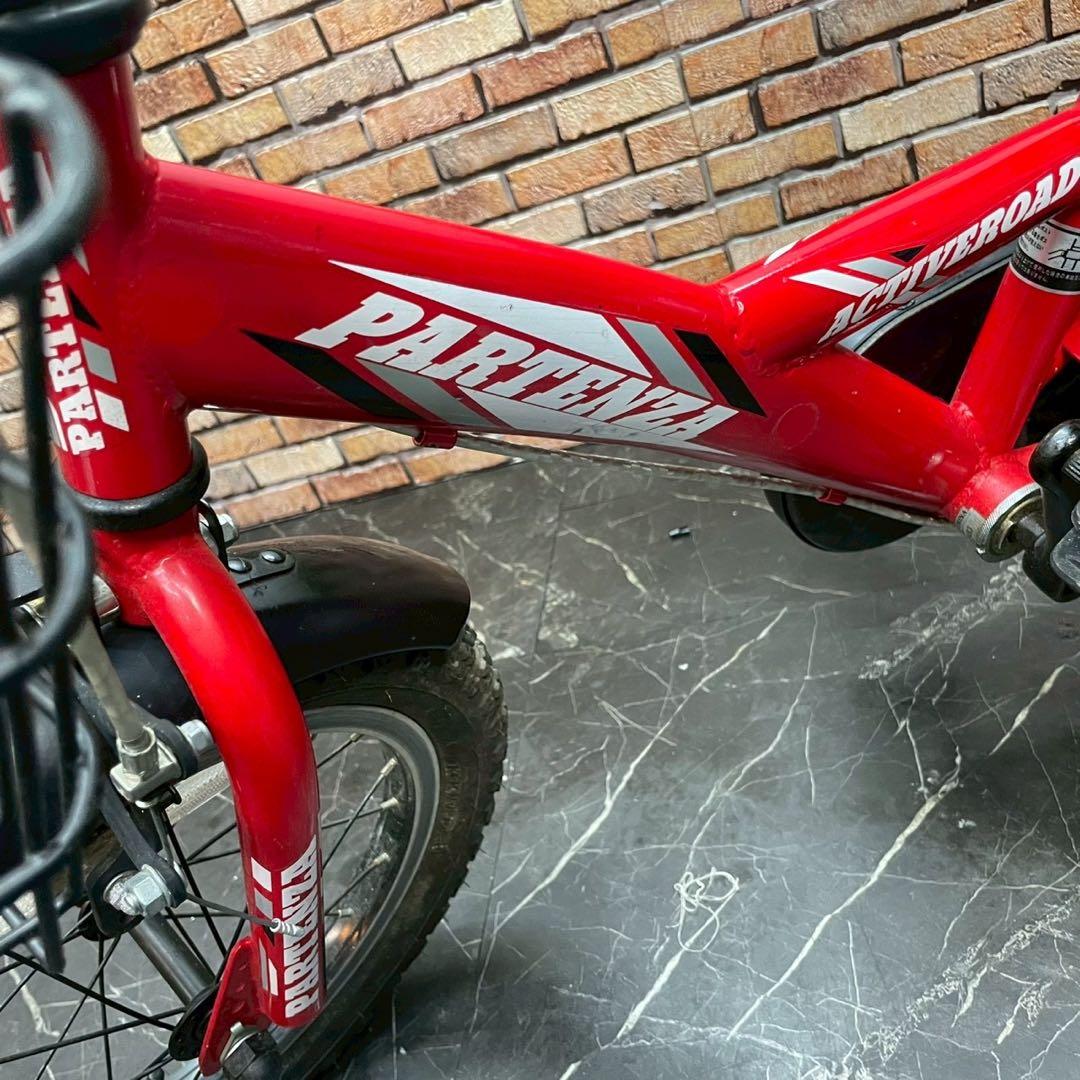 【70】子供用自転車 子供車 PARTENZA レッド 14インチ シングル