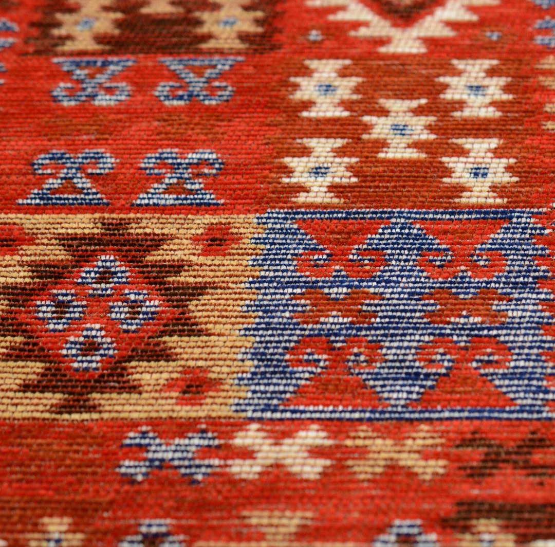 【ラグ・マット】140×200　ジャガードキリム　民族キリム柄 　JK-5