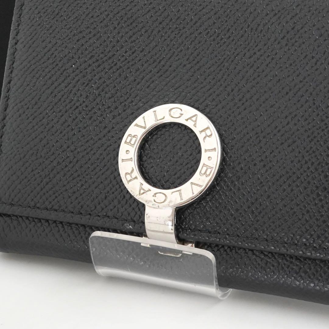 ✨未使用に近い✨　ブルガリ　カードケース　名刺入れ　本革　レザー　ビジネス　黒