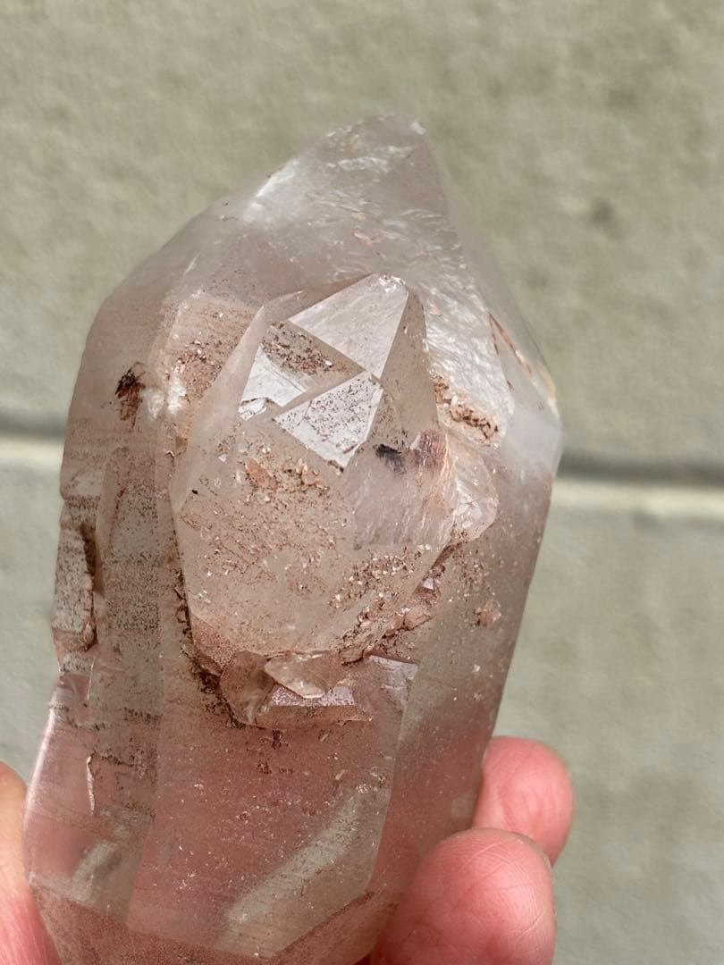 インド　マニカラン水晶　ダブルポイント　278g 両剣水晶　力強さ　天然石