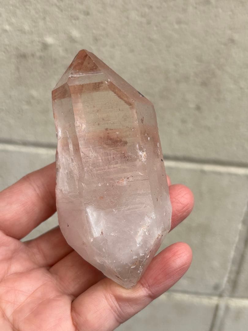 インド　マニカラン水晶　ダブルポイント　278g 両剣水晶　力強さ　天然石