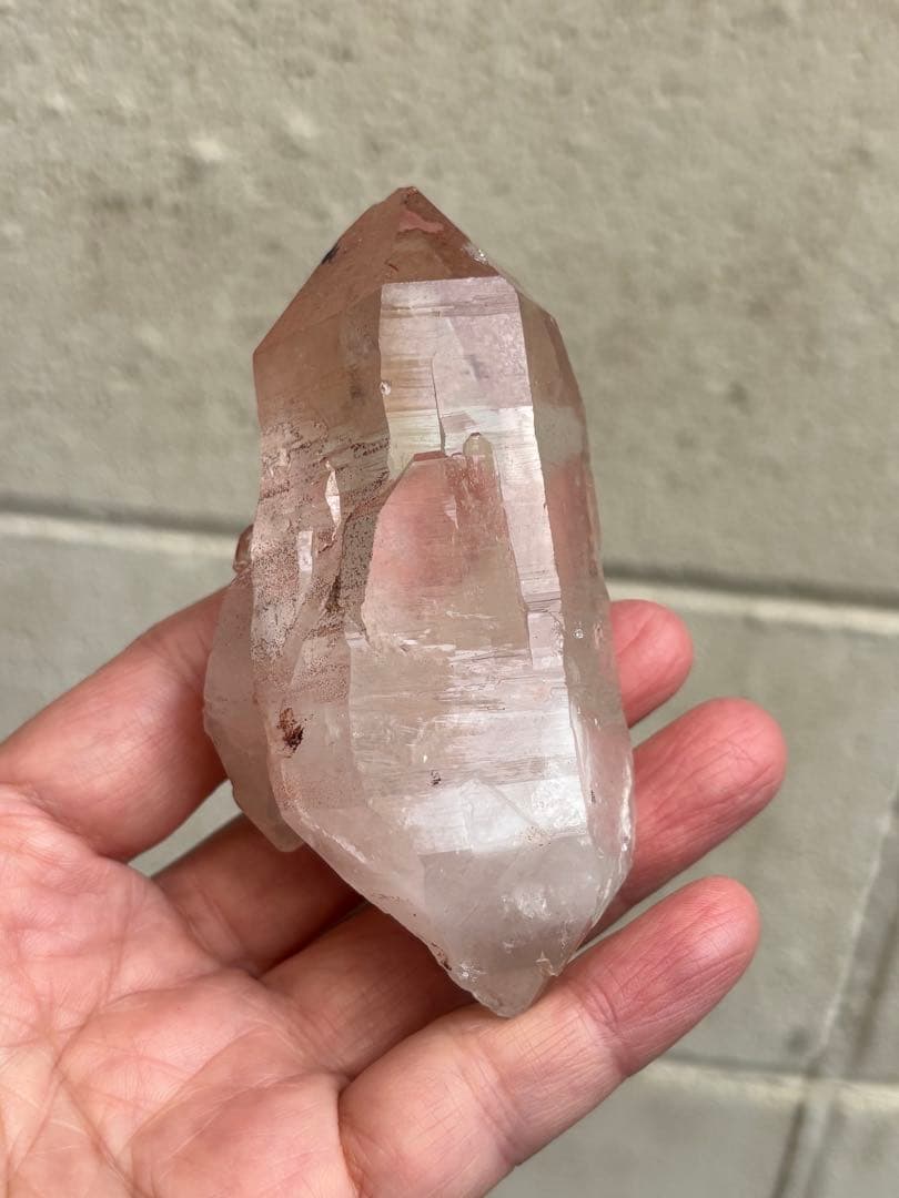 インド　マニカラン水晶　ダブルポイント　278g 両剣水晶　力強さ　天然石