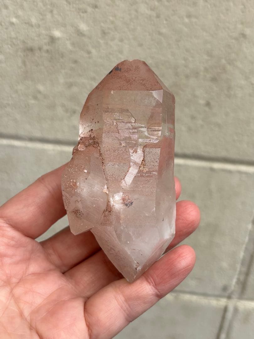 インド　マニカラン水晶　ダブルポイント　278g 両剣水晶　力強さ　天然石