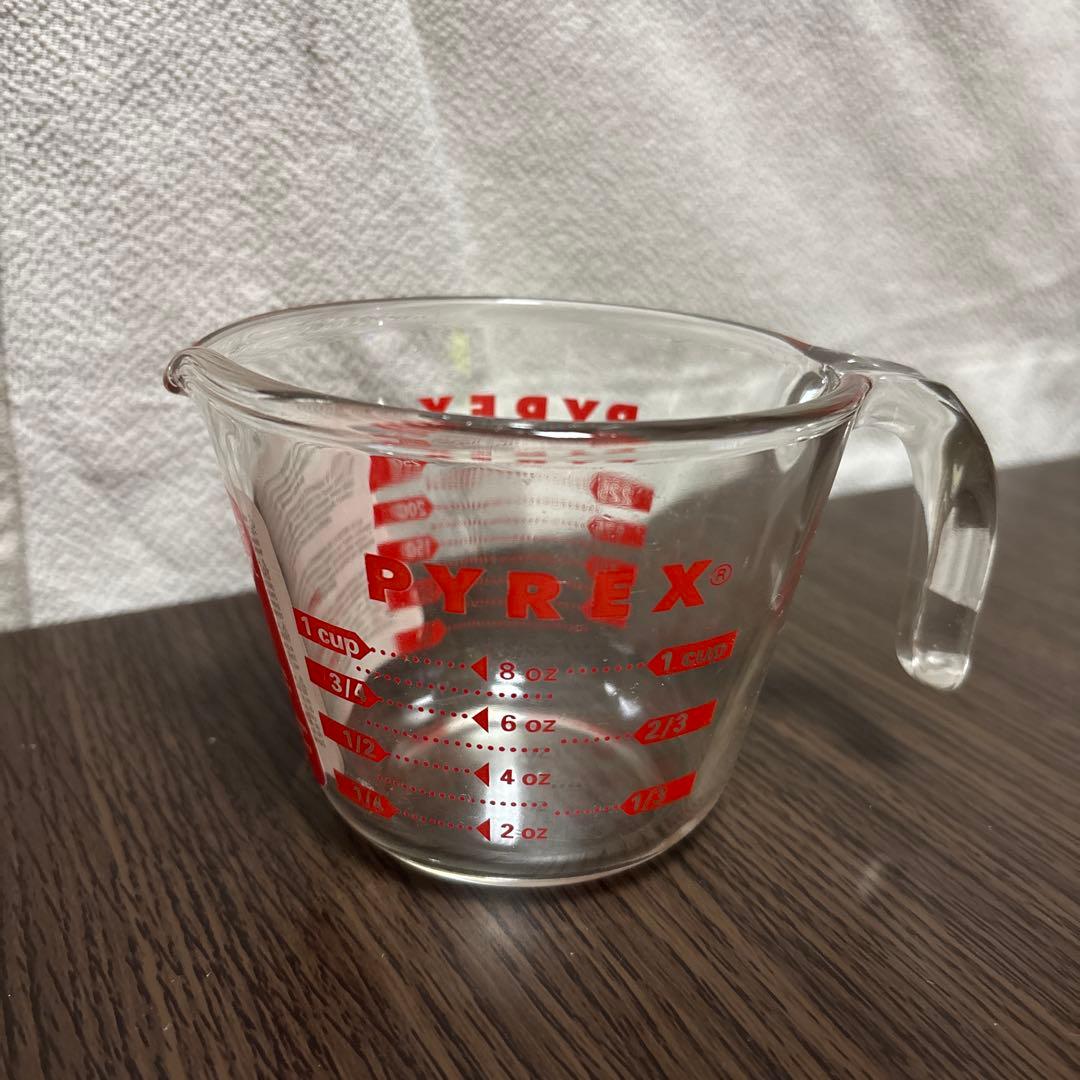 【デッドストック】旧ロゴ パイレックス計量カップ 250ml／1L 2個セット