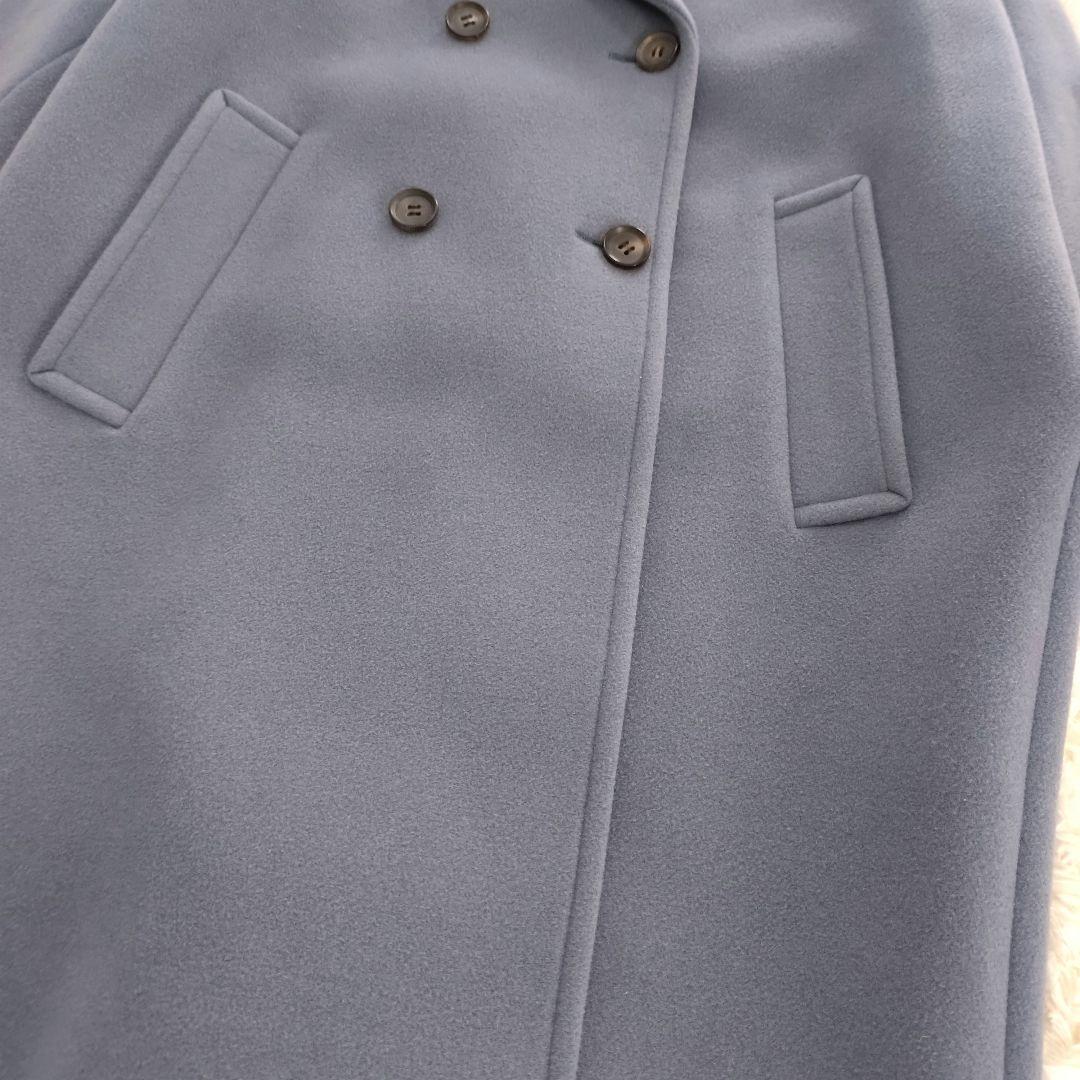 イエナ IENA ダブルモッサコート ダブル チェスター 36 サックスブルー