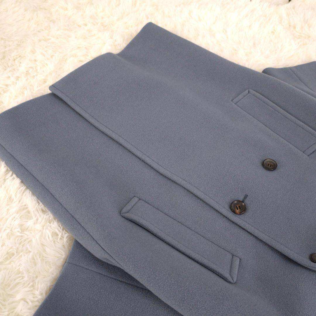 イエナ IENA ダブルモッサコート ダブル チェスター 36 サックスブルー