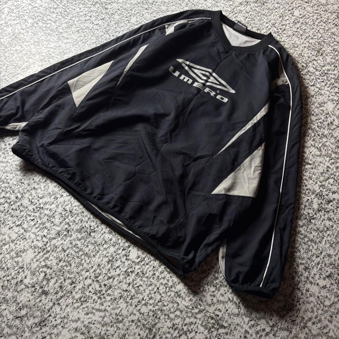 【グッドレギュラー】UMBRO ビッグロゴ　ナイロンピステ メッシュ　ジャージ