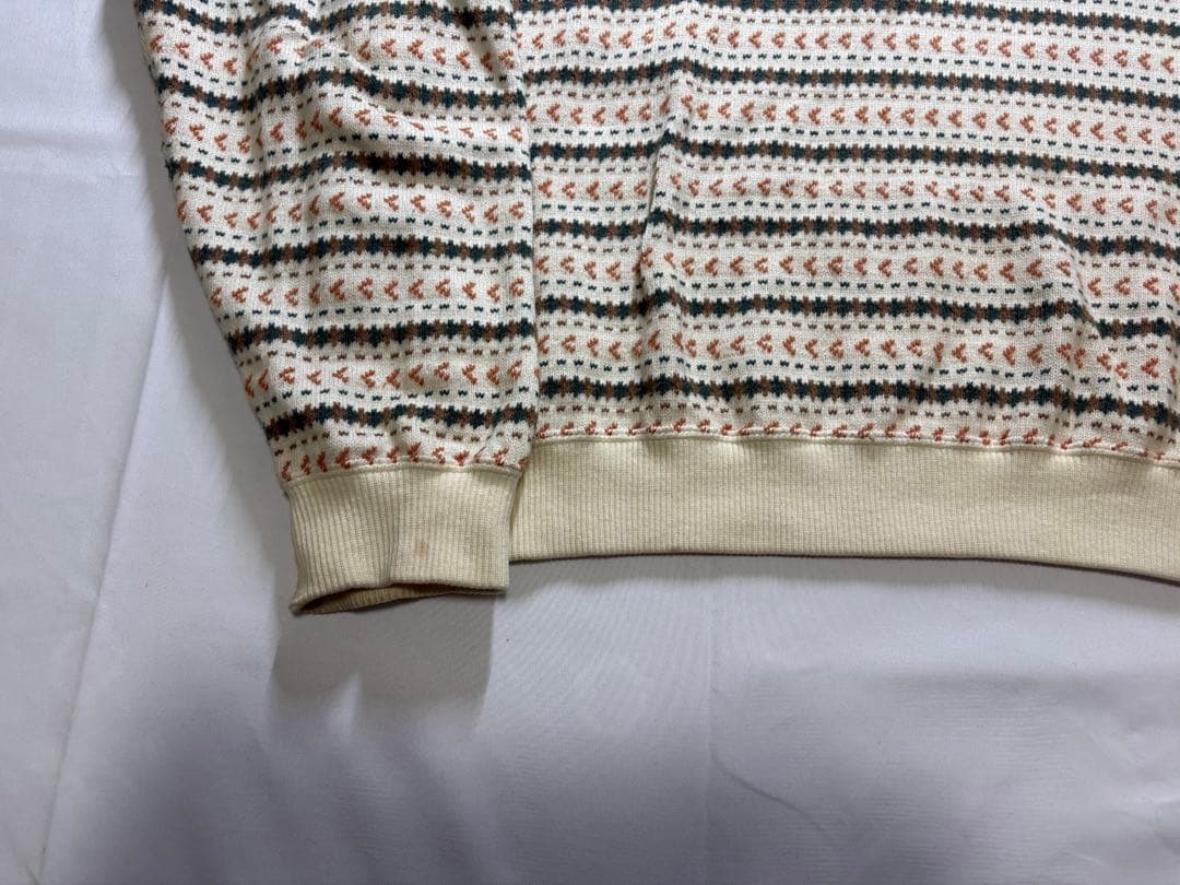 dezert 田口ギャルソン総柄ニット セーター フェアアイル調 80s