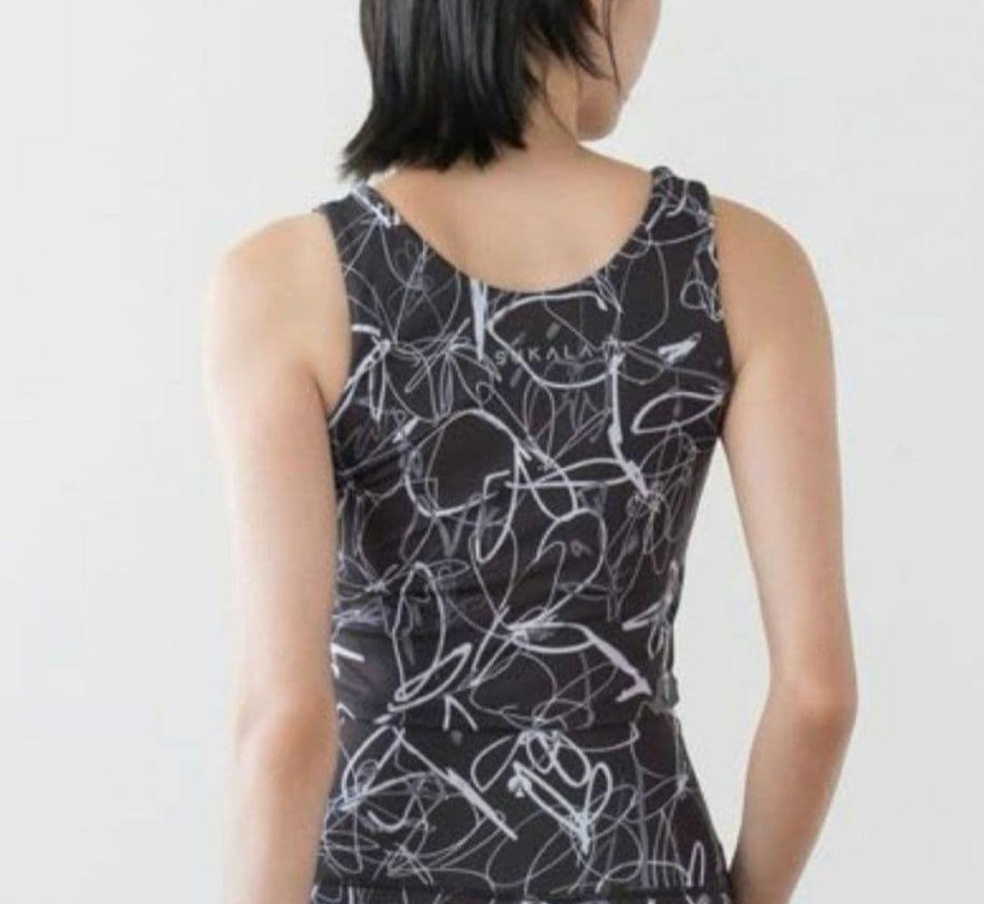 SUKALA　リボンフラワープリントブラトップレギンスヘアバンド3点セット　新品