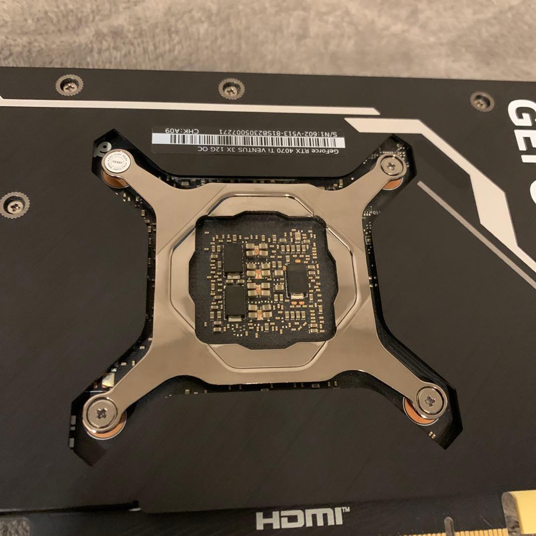 グラフィックボード・グラボ・ビデオカード msi RTX4070Ti 12GB VENTUS 3x