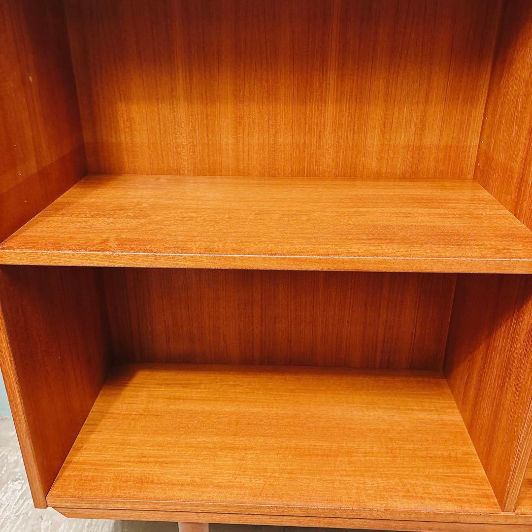 【ゆみぽん】デンマーク　チーク材　ブックシェルフ北欧家具　北欧ビンテージ